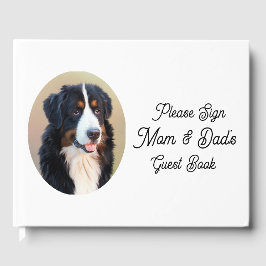 Libro De Visitas Wedding Guest Book with your Dog or Pets Photo