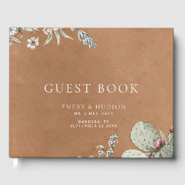 Libro De Visitas Western Cowboy Vintage Southwest Floral Wedding