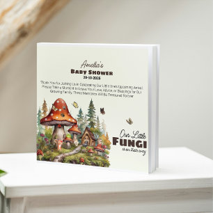 Libro De Visitas Whimsical Woodland Forest Mushroom Baby Shower