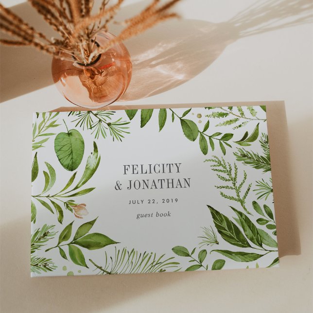 Libro De Visitas Wild Meadow Wreath | BODA (Subido por el creador)