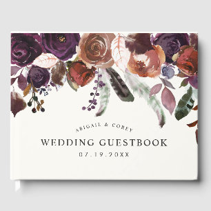 Libro De Visitas Wild Royal Bloom BODA