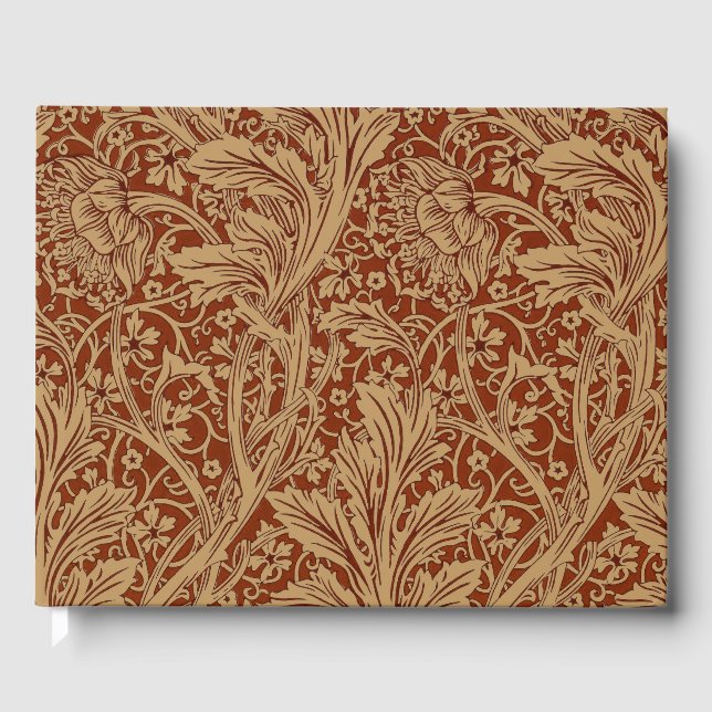 Libro De Visitas William Morris Arcadia Floral Garden Classi (Anverso)