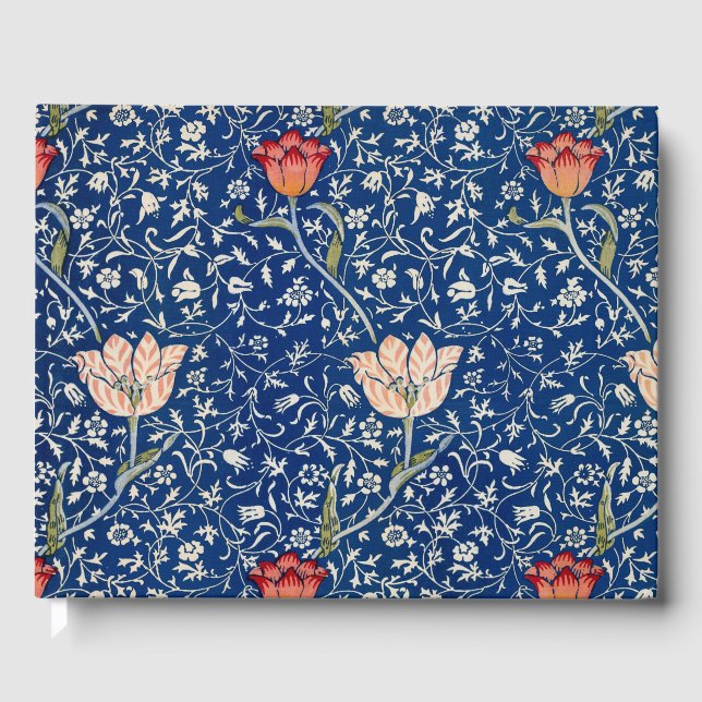 Libro De Visitas William Morris Medway Blue Floral (Anverso)