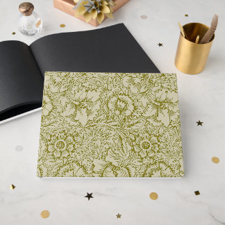 Libro De Visitas William Morris Poppy Classic Floral Green