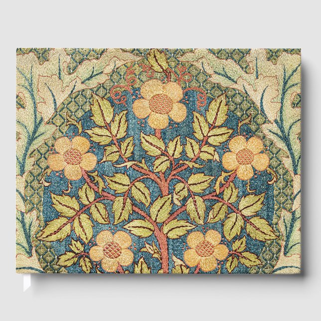 Libro De Visitas William Morris Rosa Wreath Cushion Cover Classic (Anverso)