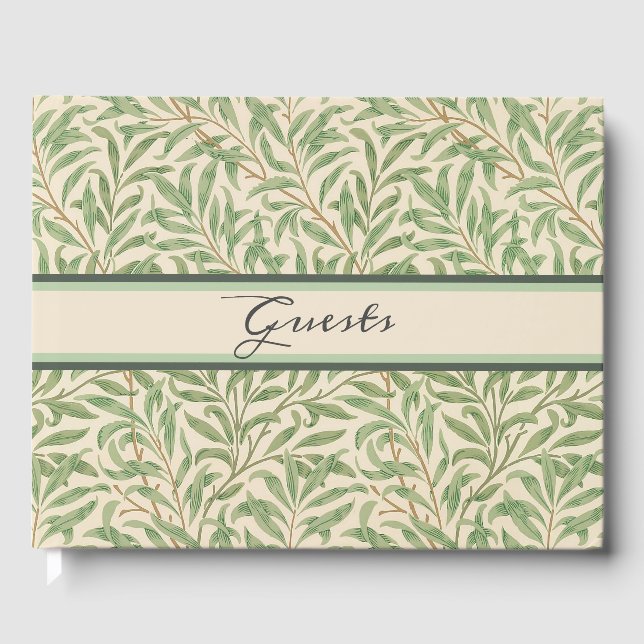 Libro De Visitas William Morris Willow Bough Garden Flower Classic (Anverso)