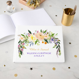 Libro De Visitas Willow y Floral Boda