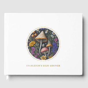 Libro De Visitas Wodland Mushrooms Baby Shower Guest Book