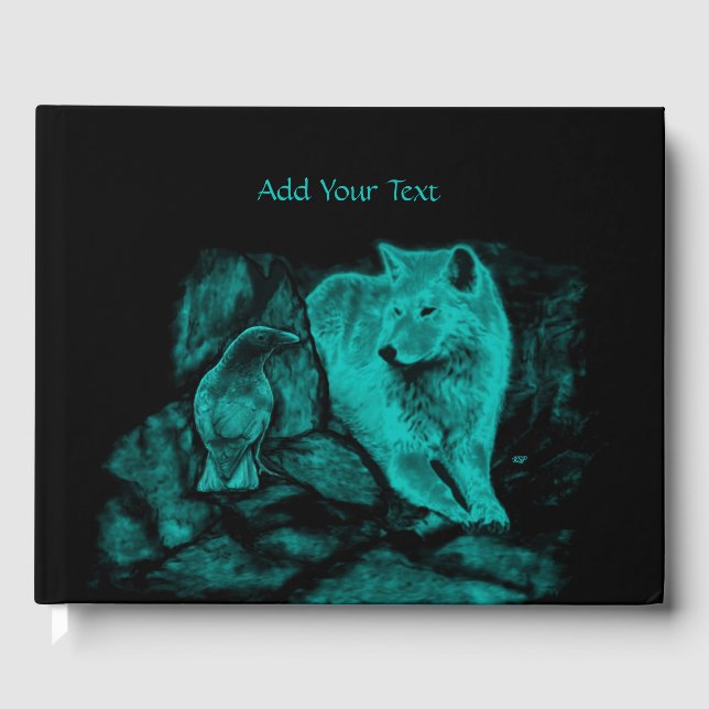 Libro De Visitas Wolf y Raven en la noche (Anverso)