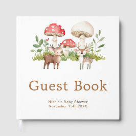 Libro De Visitas Woodland Deer Baby Shower