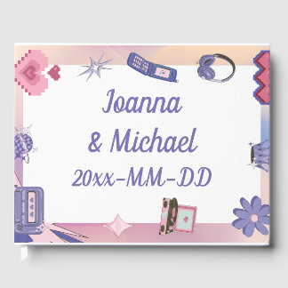 Libro De Visitas Y2K Pink Purple 2000 Retro Tech Geek Love Boda