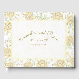 Libro De Visitas Yellow Rose Wedding