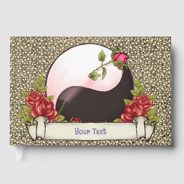 Libro De Visitas Yin Yang Rosa Guest Book (Anverso)