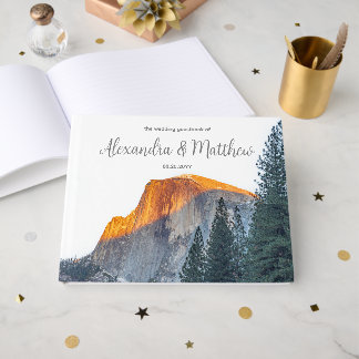 Libro De Visitas Yosemite Half Dome Sunset Boda Guest Book
