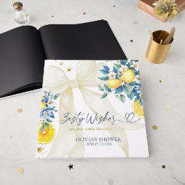 Libro De Visitas Zesty Wishes Lemon Italian Amalfi Baby Shower