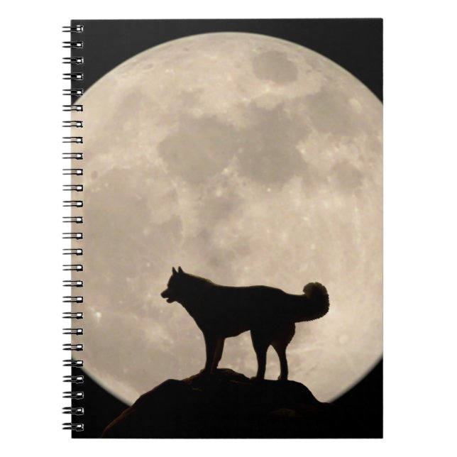 Libro del diario del husky siberiano del cuaderno (Frente)