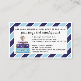 Libro en lugar de Insertar azul con tarjeta