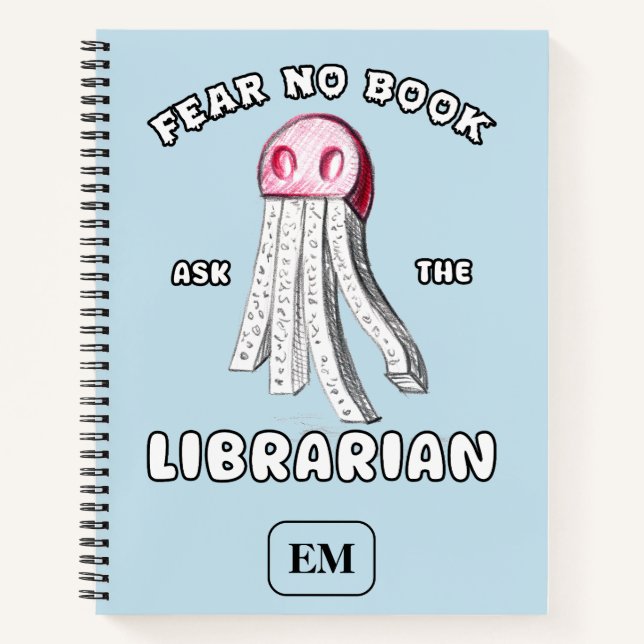 Libro espeluznante Pregúntenle al esbozo bibliotec (Anverso)