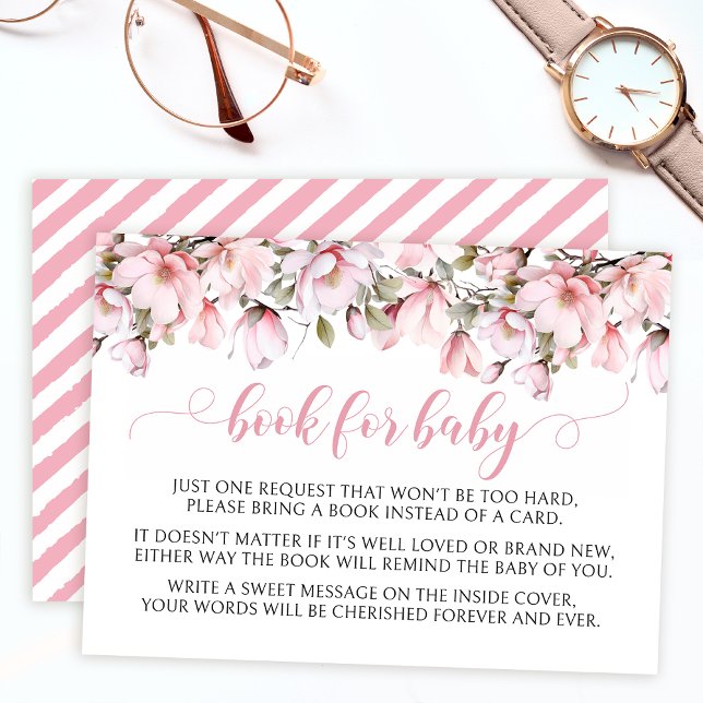 Libro floral de magnolia rosa para tarjetas de duc (Subido por el creador)