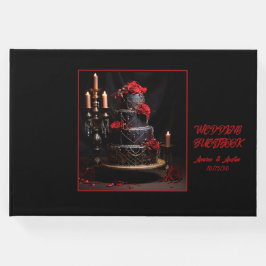 Libro gótico del pastel de Boda