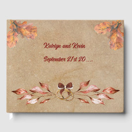 Libro invitado de la colección de Bodas de otoño r