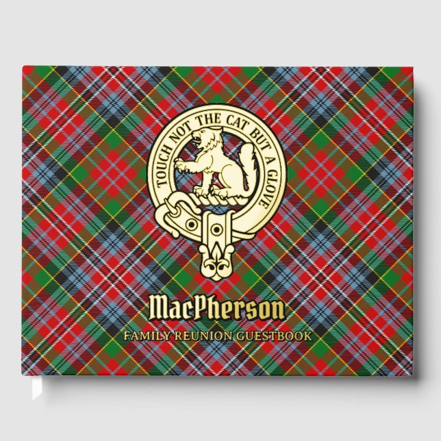 Libro invitado de la Reunión de la Familia MacPher (Anverso)