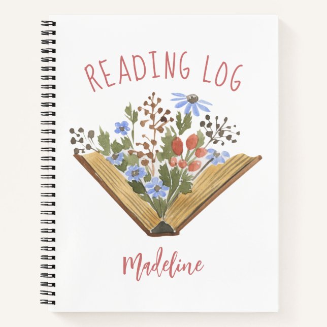 Libro Lover Open Book con registro de lectura de f (Anverso)