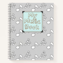 Libro musical de notas musicales