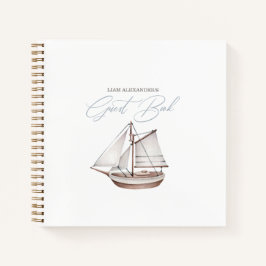 Libro Nautical Baby Shower Sailor Guest Book
