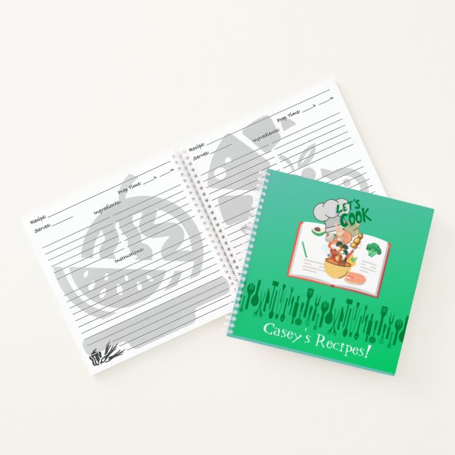 Libro personalizado "Cocinemos a los niños" (Interior)