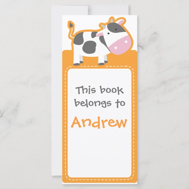 Libro Personalizado*Marcadores de vaca (Anverso)