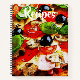 Libro Rústico Italiano de Recetas Pizza