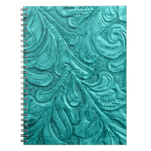 Libro verde azulado de la libreta del modelo