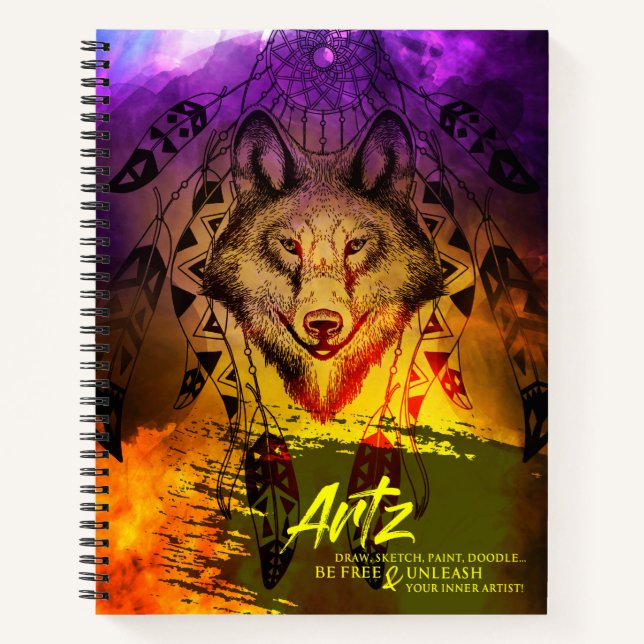 Libro Wolf Zen Art/Sketch Book (cubierta suave) (Anverso)