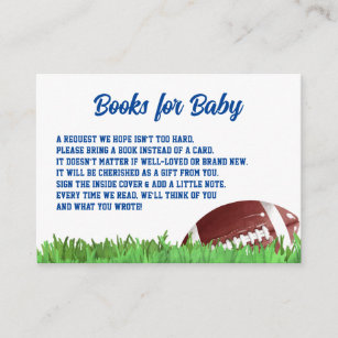 Libros Americanos De Fútbol Para Tarjeta De Bebé