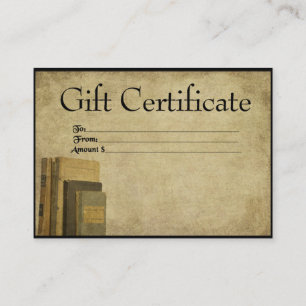 Libros antiguos - Tarjetas de certificado de regal