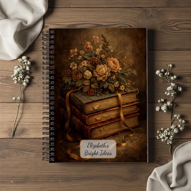 Libros antiguos y flores de otoño (Subido por el creador)