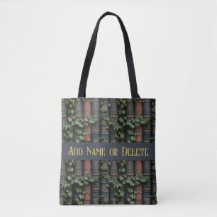 Libros antiguos y la bolsa de Ivy Tote