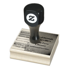 Libros apilados Diseño Sello de madera