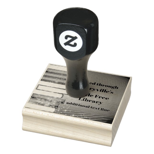 Libros apilados Diseño Sello de madera (Sello)