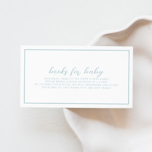 Libros azules de Baby Shower para la tarjeta de ci