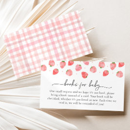 Libros Baby Shower De Fresas Para Tarjetas De Bebé