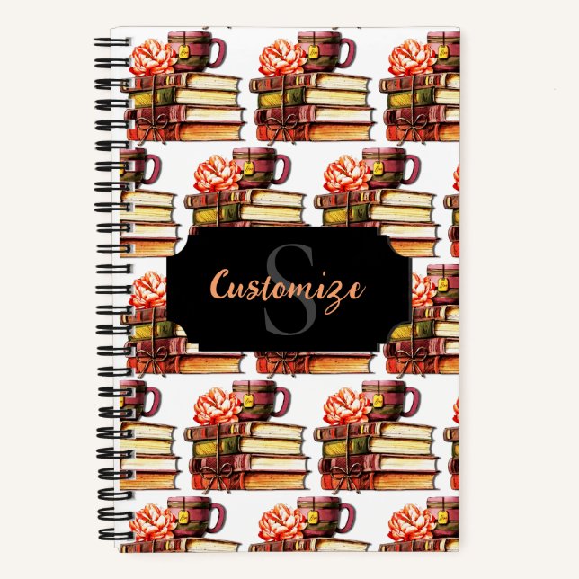 Libros Blancos Y Té Personalizados (Anverso)