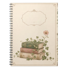 Libros Botánicos Antiguos y Cuaderno de Cottagecor