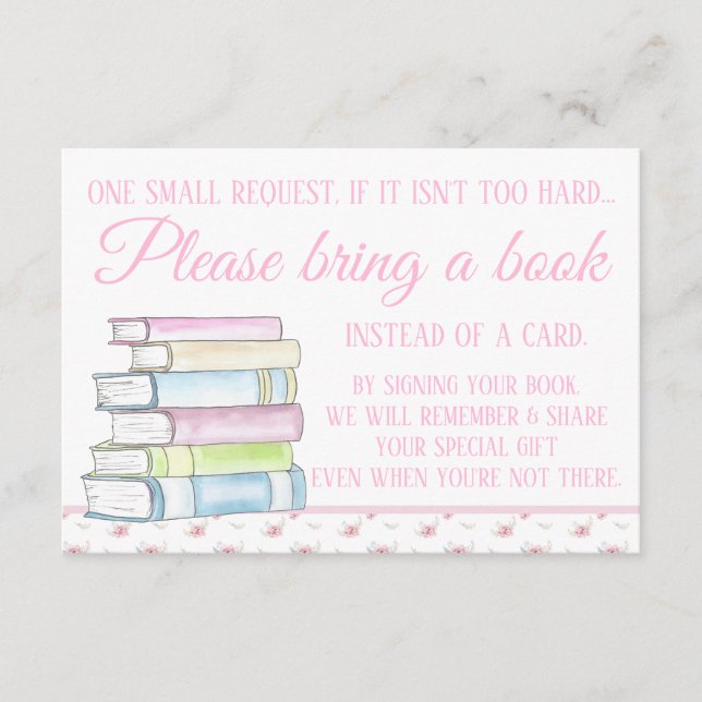 Libros de acuarela chica llevan una tarjeta de gab (Anverso)