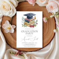 Libros de Acuarela y Invitación de Graduación de G
