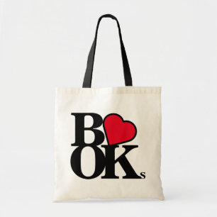 libros de amor [corazón] de la bolsa de tote