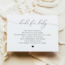 Libros de ASHER Elegant Script para tarjeta de bab