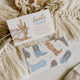 Libros de Baby Shower de Cowboy para tarjetas para