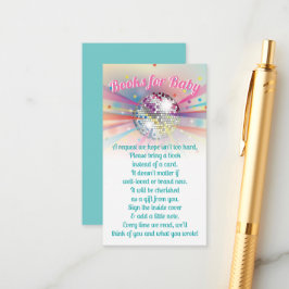 Libros de Baby Shower de Disco Ball para tarjetas 